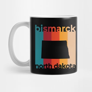 Bismarck North Dakota Retro Mug